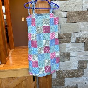 Patchwork Girl’s Vineyard Vines Spaghetti Strap Dress - size 8